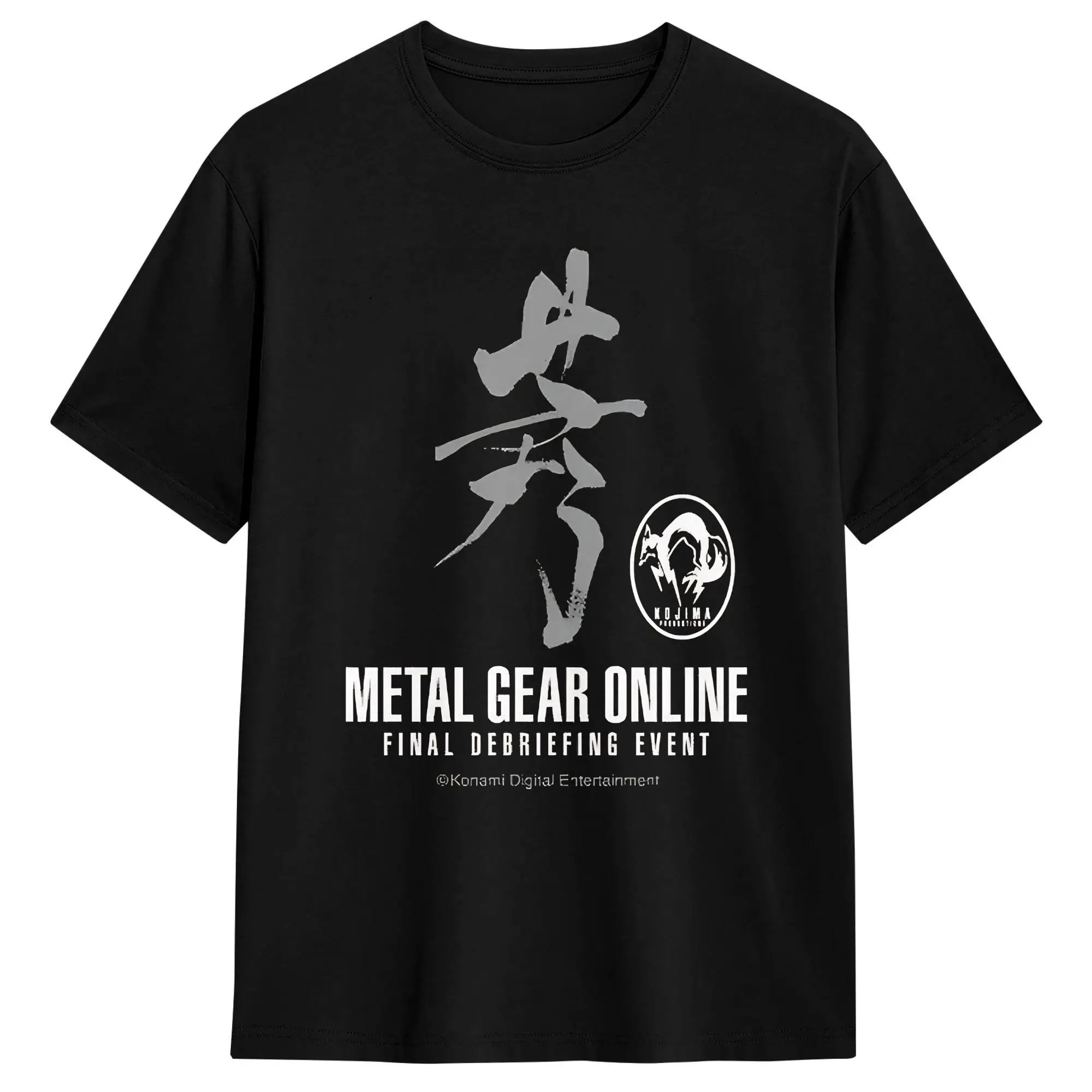 Men'S Fashion Online - メタルギアオンライン最終ディブリーフイベントコットン Tシャツ男性用ビーチ Y2K カジュアル Tシャツ O