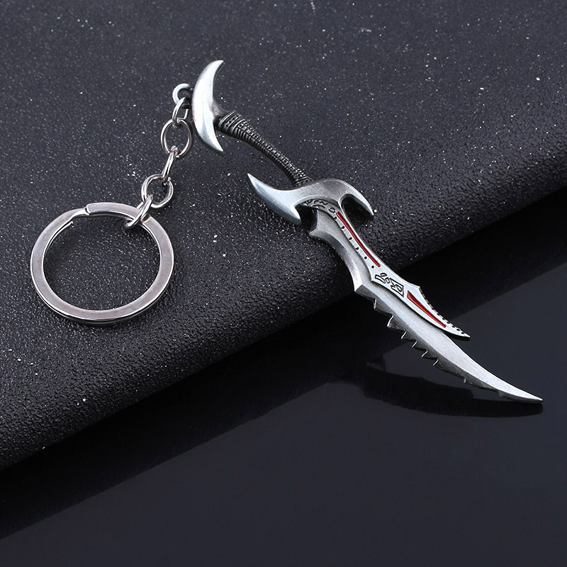 Men'S Fashion Online - ナイフキーホルダーオンラインエルスウェイヤーコインキーチェーン男性用武器モデル車のキーリングジュエリー