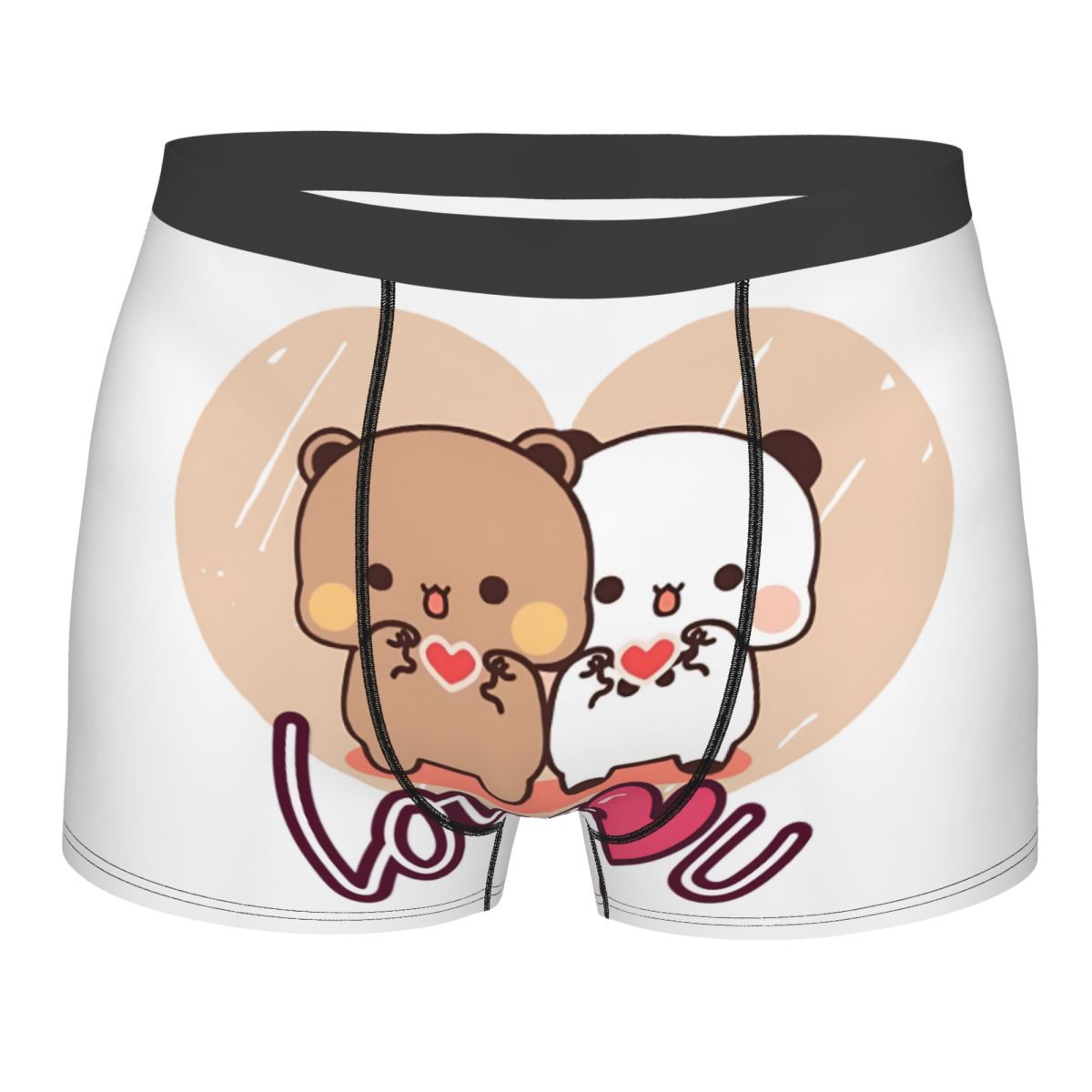 Men'S Fashion Underwear - ファッションパンダとブラウニーボクサーショーツパンツ男性通気性トゥルーラブ BuBu DuDu カップルブリーフ下着