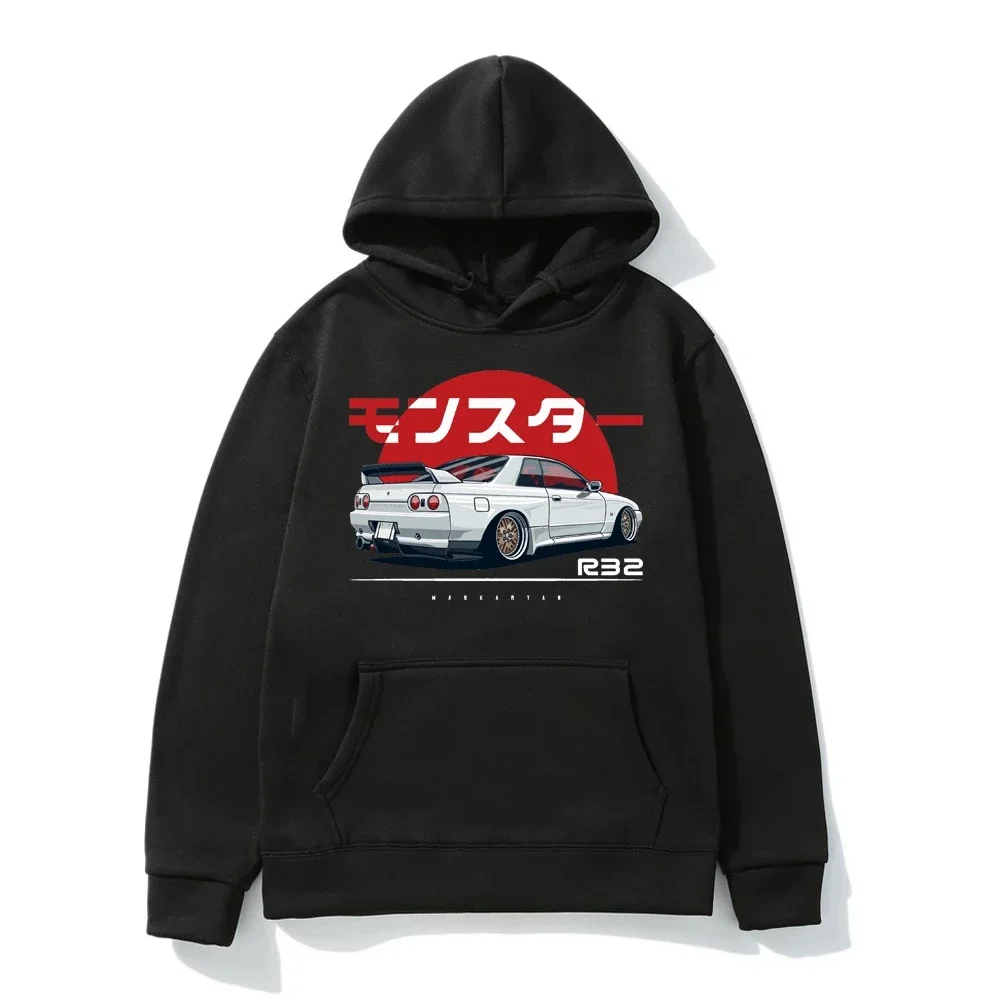 Men'S Fashion Online - 2026年 r32モンスター背景ラインプリント メンズ・レディース カジュアルスウェットシャツ 人気スウェットシャツ S-3XL