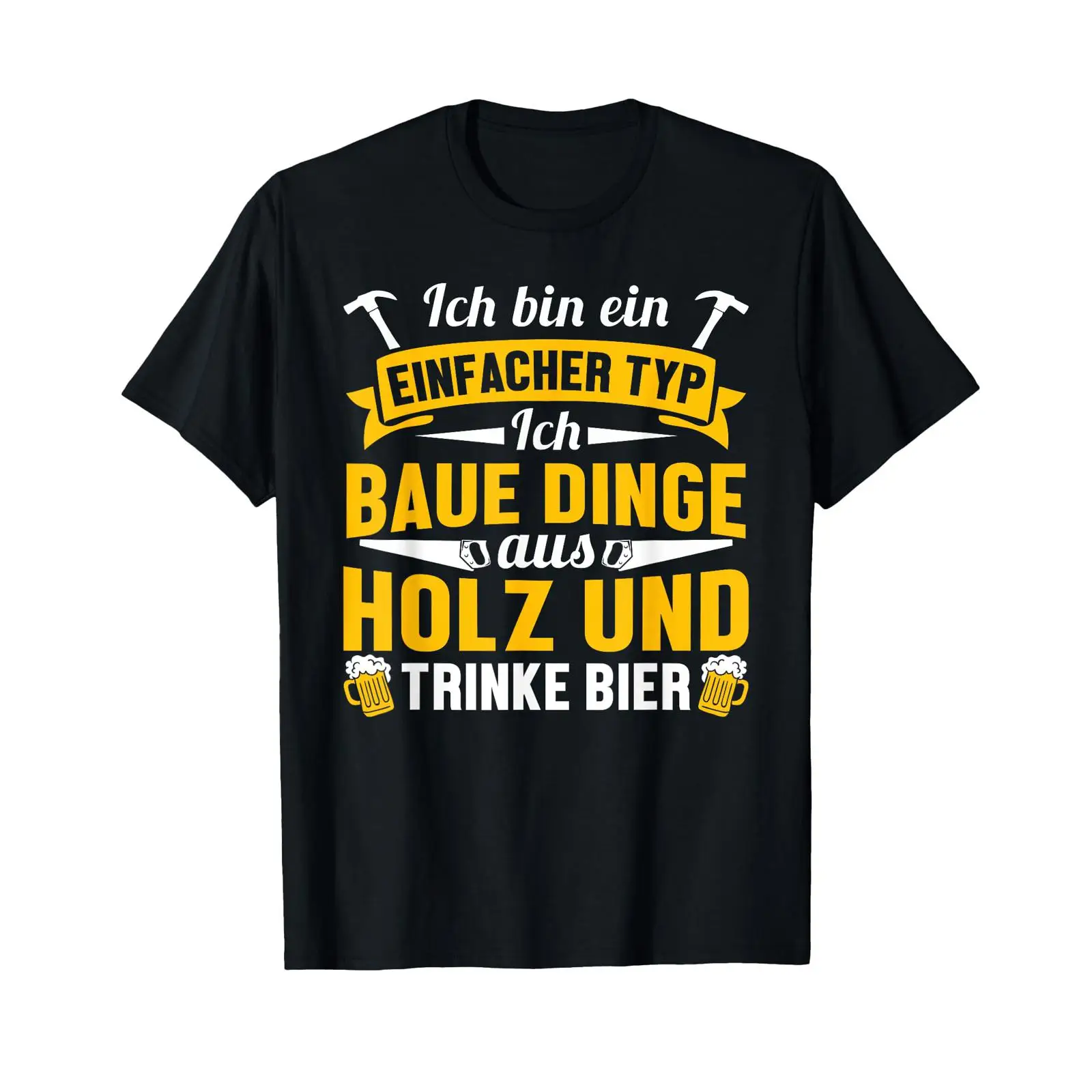 Men'S Fashion Mag - メンズ カーペンターズ Tシャツ ドイツ語の「Ich Baue Dinge