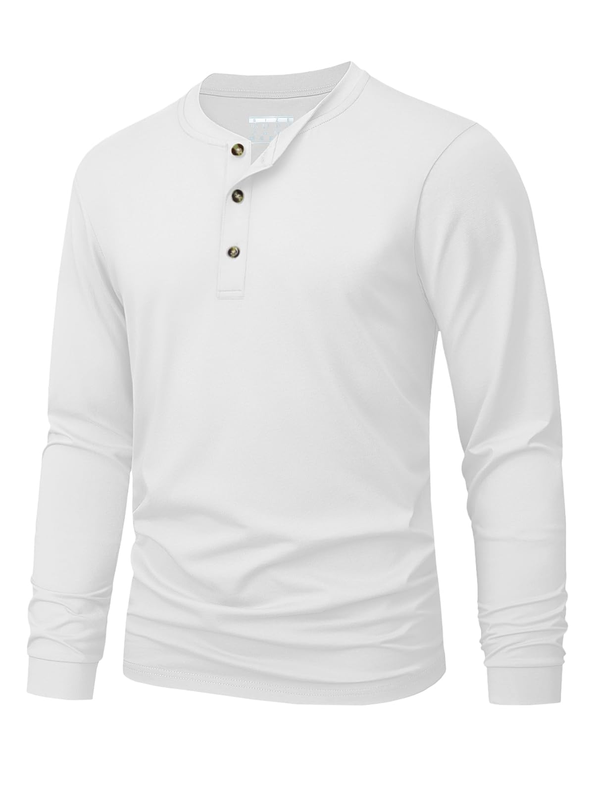 Men'S Fashion Color - メンズヘンリー Tシャツシンプルな無地プリント長袖 Tシャツファッション多用途ルーズトップ春と秋のカジュアル服
