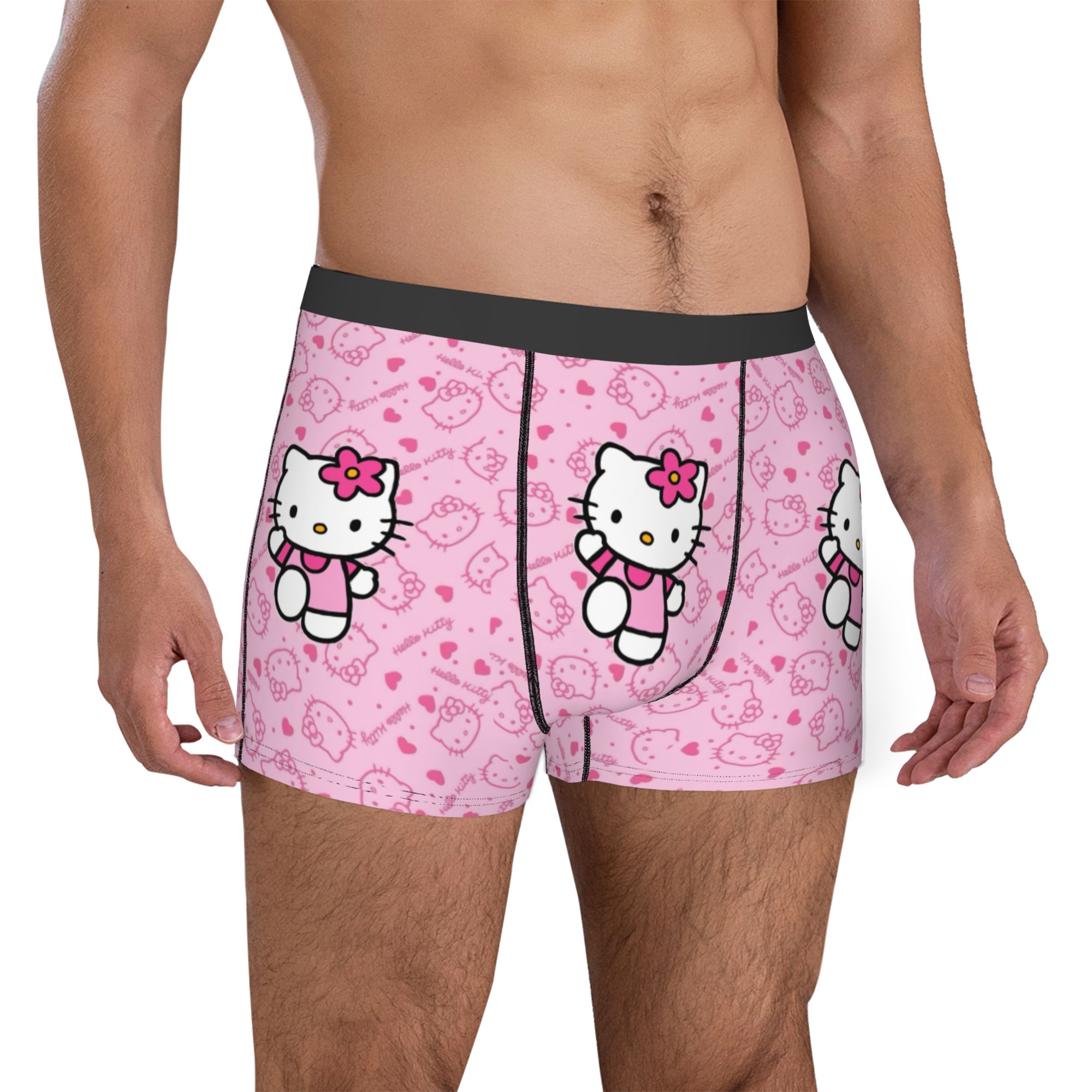 女の子子猫下着男性プリントピンクかわいい漫画ボクサーブリーフ - Men'S Fashion Underwear のレビューと価格