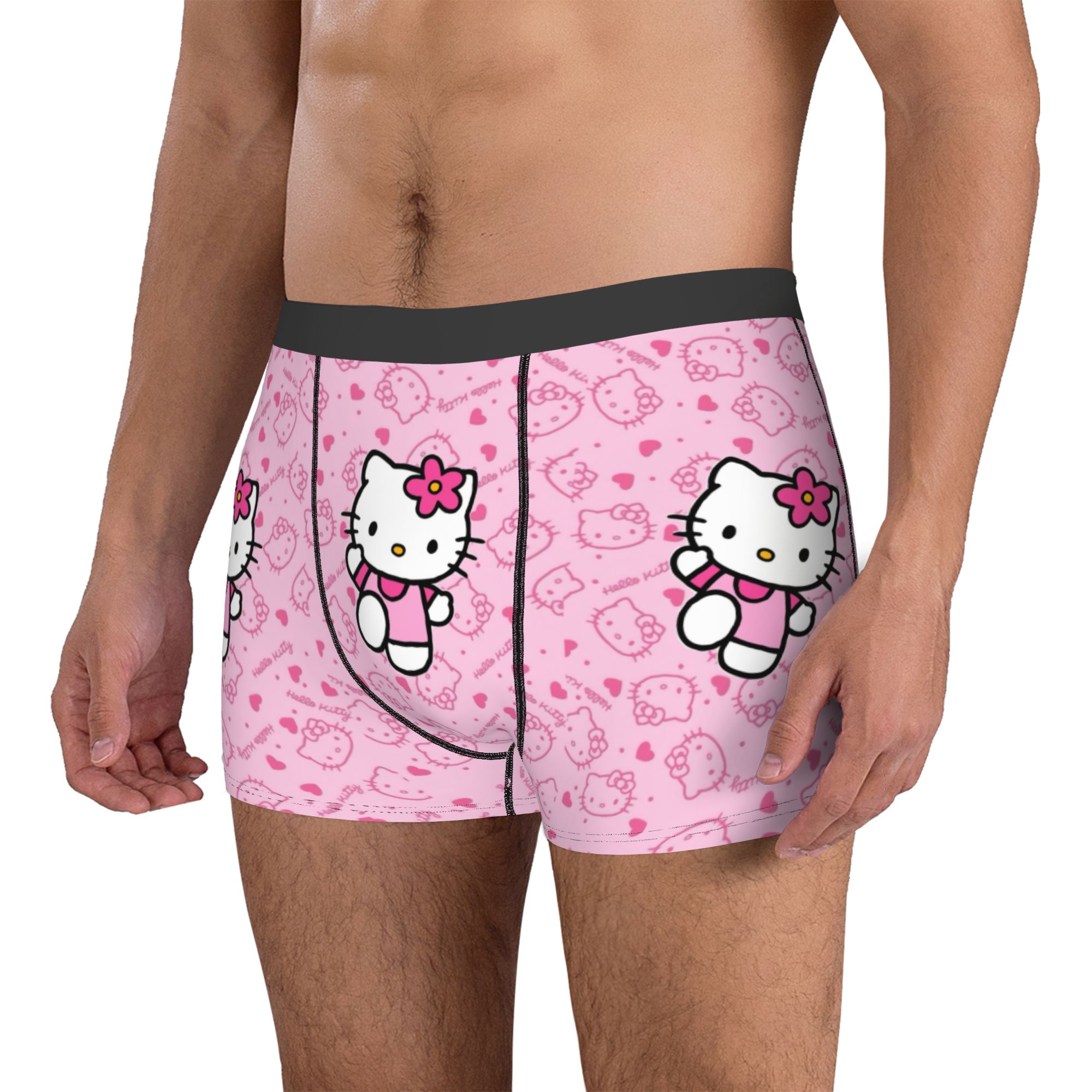 女の子子猫下着男性プリントピンクかわいい漫画ボクサーブリーフ - Men'S Fashion Underwear のレビューと価格
