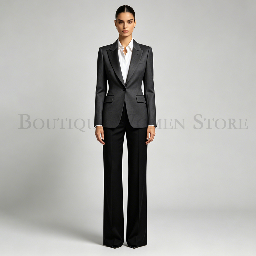 ファッション黒の女性用スーツ ワンボタン オフィスレディー向 - Men'S Fashion All Black Outfit のレビューと価格