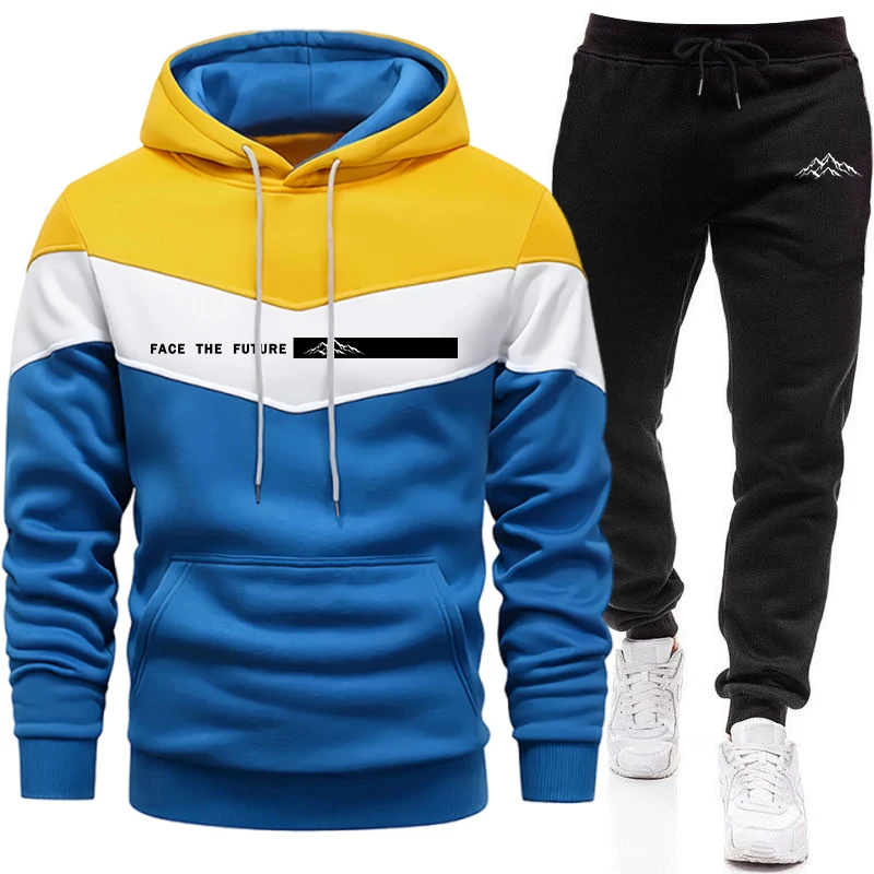 秋冬デイリーカジュアルスポーツジョギングスーツ男性用アウトド - Men'S Fashion Hoodie のレビューと価格