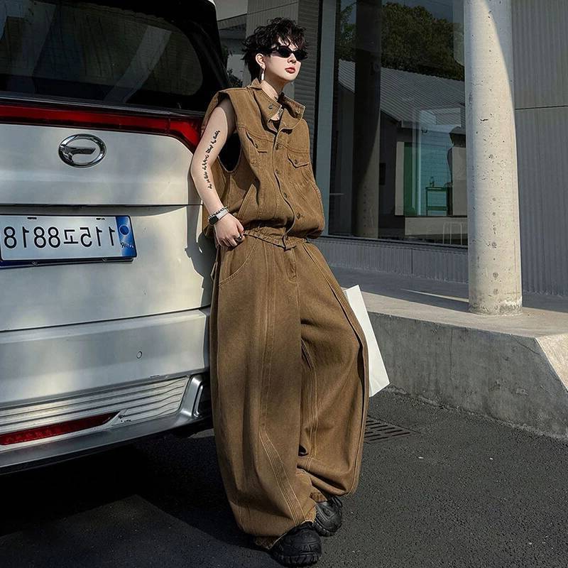 LUZHEN デニム 2026 サマーデコレーション 無地  - Men'S Fashion Color のレビューと価格