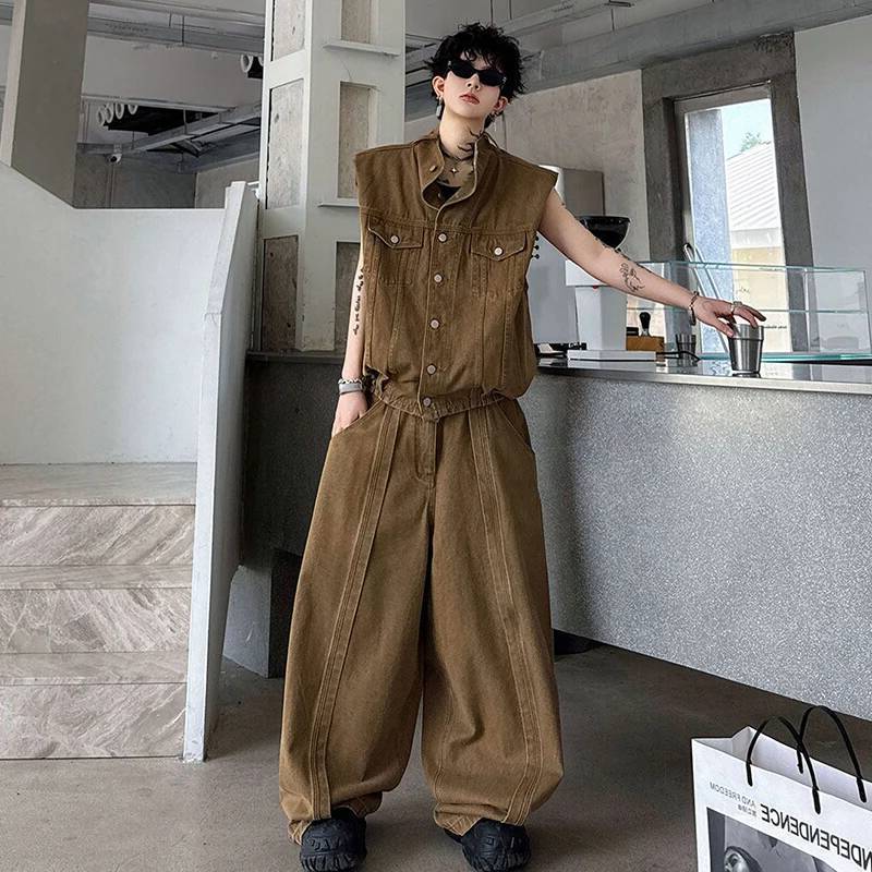 LUZHEN デニム 2026 サマーデコレーション 無地  - Men'S Fashion Color のレビューと価格
