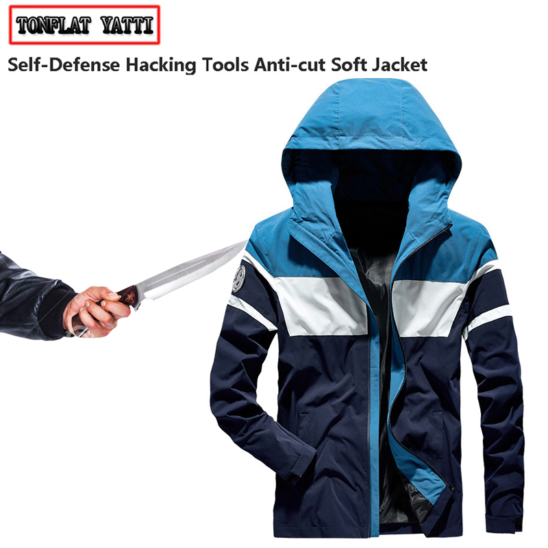 刺し防止アンチカット男性ジャケットファッション自己防衛ステル - Mens Fashion Hacks のレビューと価格