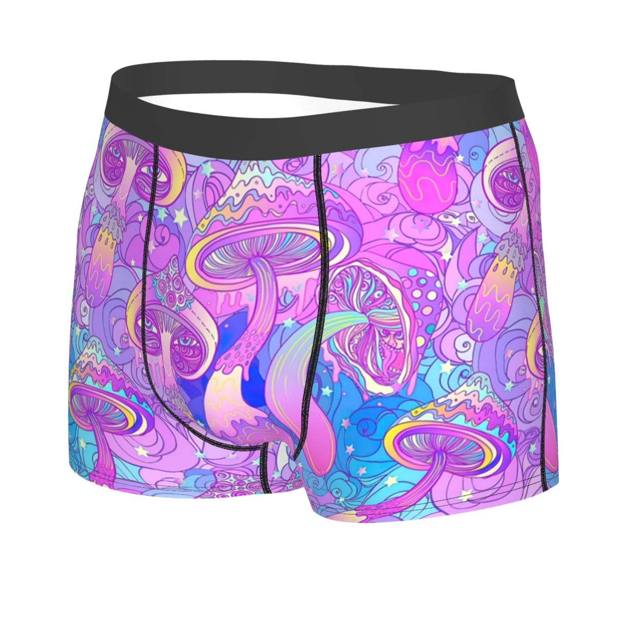 男性ファッションサイケデリックマジックマッシュルームプリント - Men'S Fashion Underwear のレビューと価格