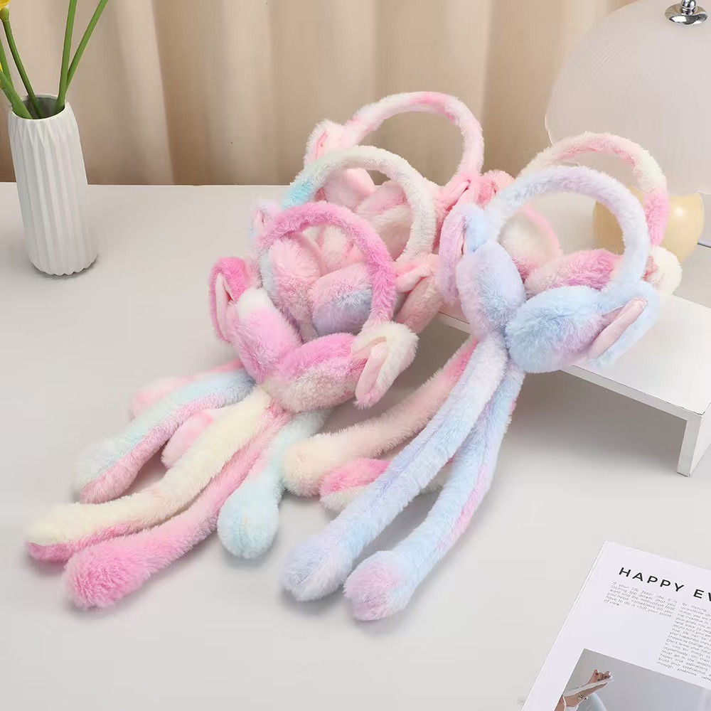 カラフルなぬいぐるみ耳あて、動くウサギの耳、暖かい、人気のオ - Men'S Fashion Online のレビューと価格