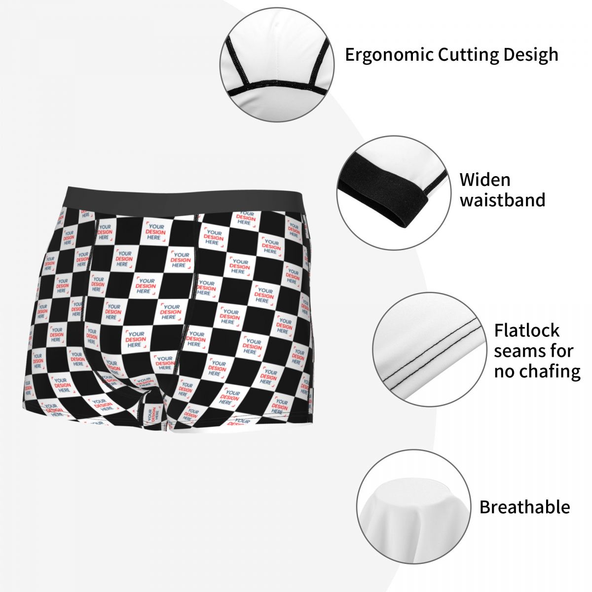ファッションパーソナライズカスタムロゴボクサーショーツ下着メ - Men'S Fashion Underwear のレビューと価格