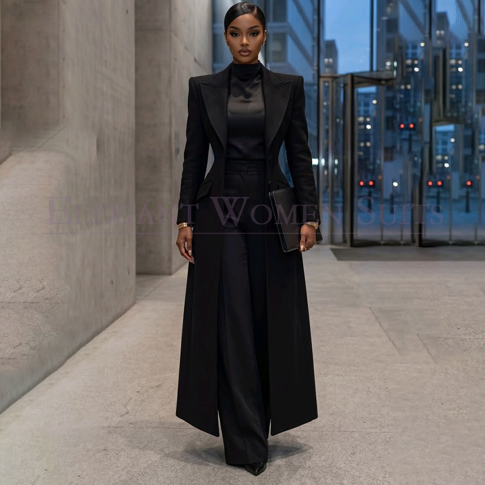 高級ブラックレディースブレザースーツ2026ファッションワン - Men'S Fashion All Black Outfit のレビューと価格