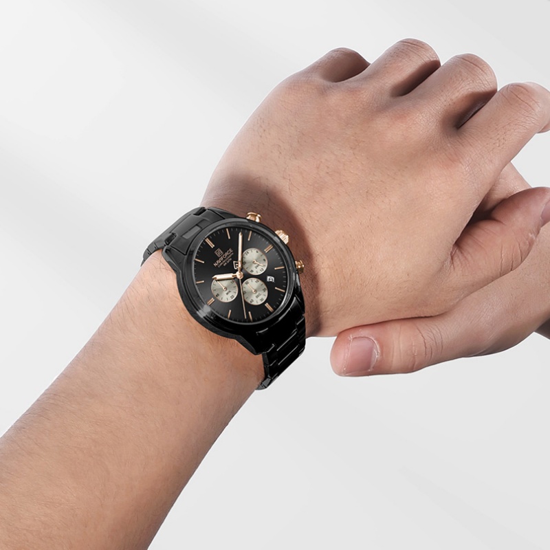 NAVIFORCE メンズクォーツクロノグラフウォッチ 防水 - Men'S Fashion Box のレビューと価格