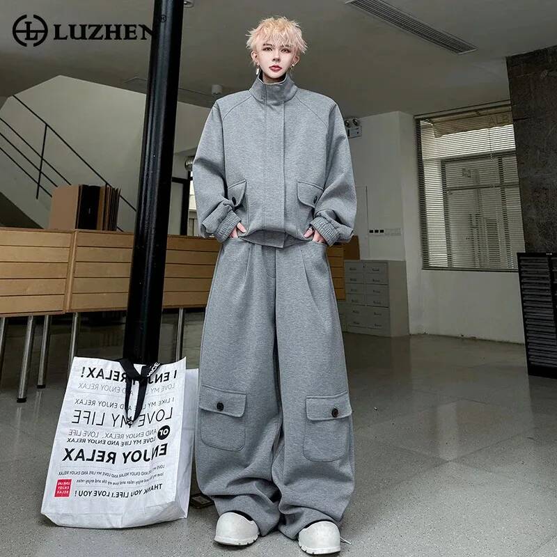 LUZHEN カラーカーディガン 2026 PU レザー春ス - Men'S Fashion Color のレビューと価格