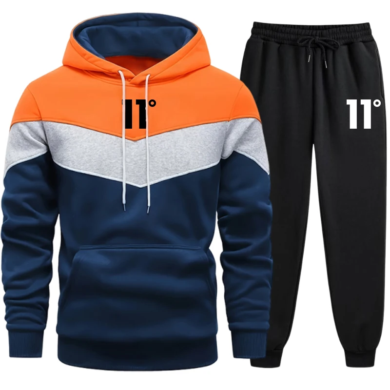 メンズ新作トラックスーツ カジュアルトリコロールスプライスパ - Men'S Fashion Hoodie のレビューと価格