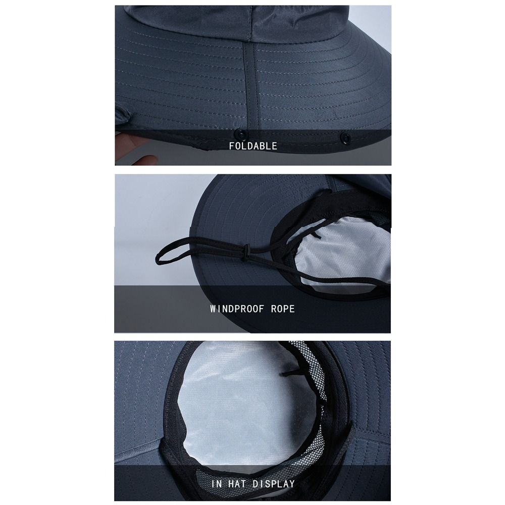 ファッション布男性用サンハット大きなつば取り外し可能なショー - Men'S Fashion With Hat のレビューと価格