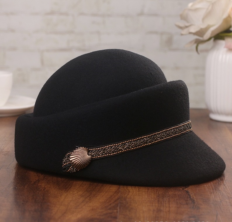 ファッション女性男性セーラーブラックレディースベレー帽トップ - Men'S Fashion With Hat のレビューと価格