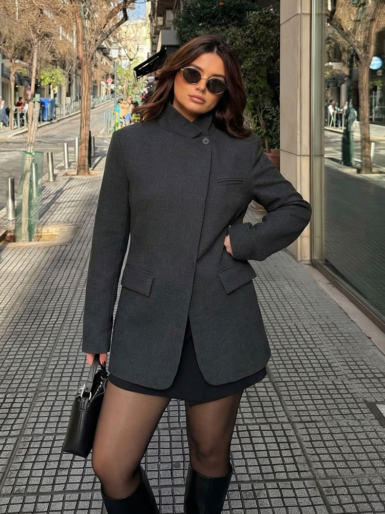 HH 2026 春ブレザー女性のためのファッションチェック柄 - Mens Fashion Blazer のレビューと価格