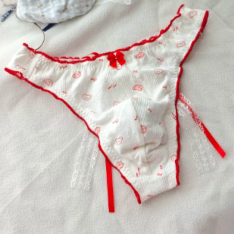 日本の新しい甘い花柄のボウタイクロスドレッシング下着、男性用 - Men'S Fashion Underwear のレビューと価格