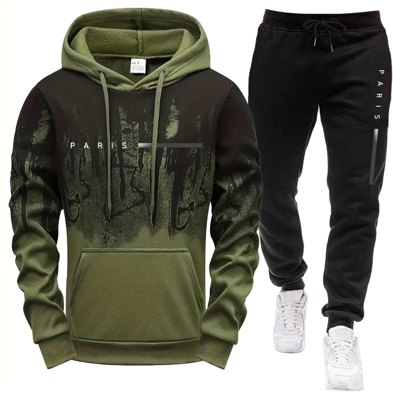 メンズセット/フーディー/パンツ パリ新作 カジュアルフード - Men'S Fashion Hoodie のレビューと価格