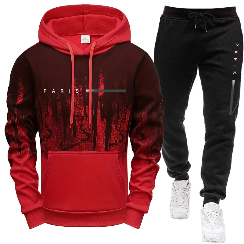 メンズセット/フーディー/パンツ パリ新作 カジュアルフード - Men'S Fashion Hoodie のレビューと価格