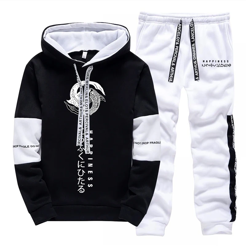メンズファッション トラックスーツ プリント カジュアル フ - Men'S Fashion Hoodie のレビューと価格