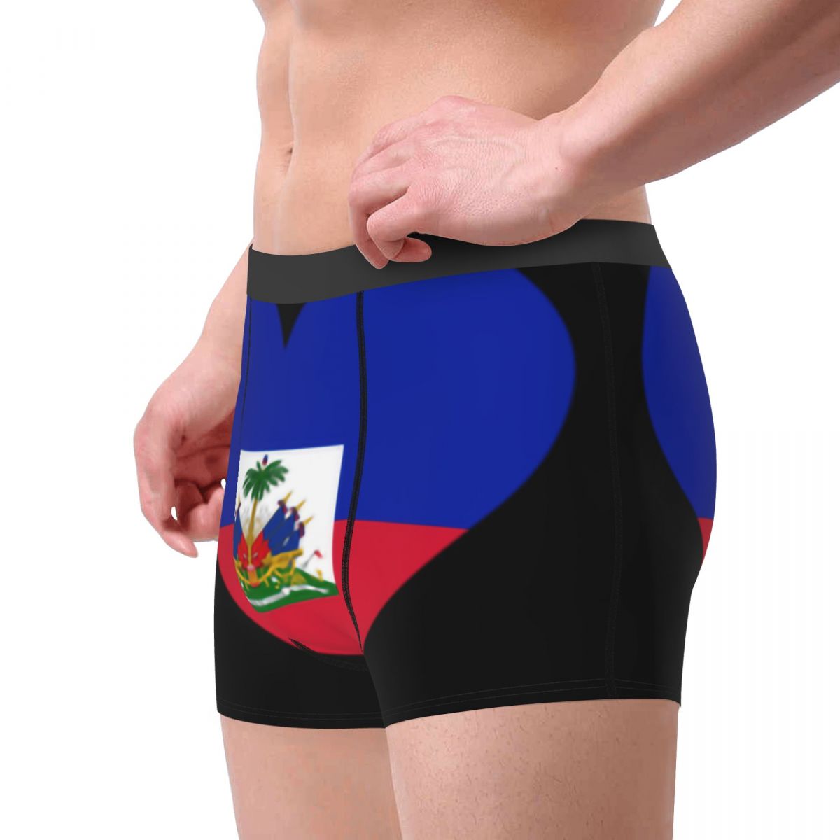 ファッションハイチ国旗ボクサーショーツパンツ男性ストレッチブ - Men'S Fashion Underwear のレビューと価格
