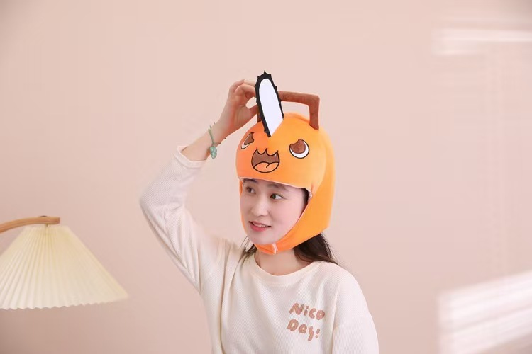アニメチェーンソーマンポチタコスプレぬいぐるみヘッドギアキャ - Men'S Fashion With Hat のレビューと価格