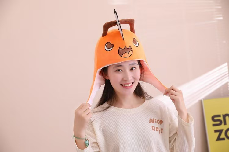 アニメチェーンソーマンポチタコスプレぬいぐるみヘッドギアキャ - Men'S Fashion With Hat のレビューと価格