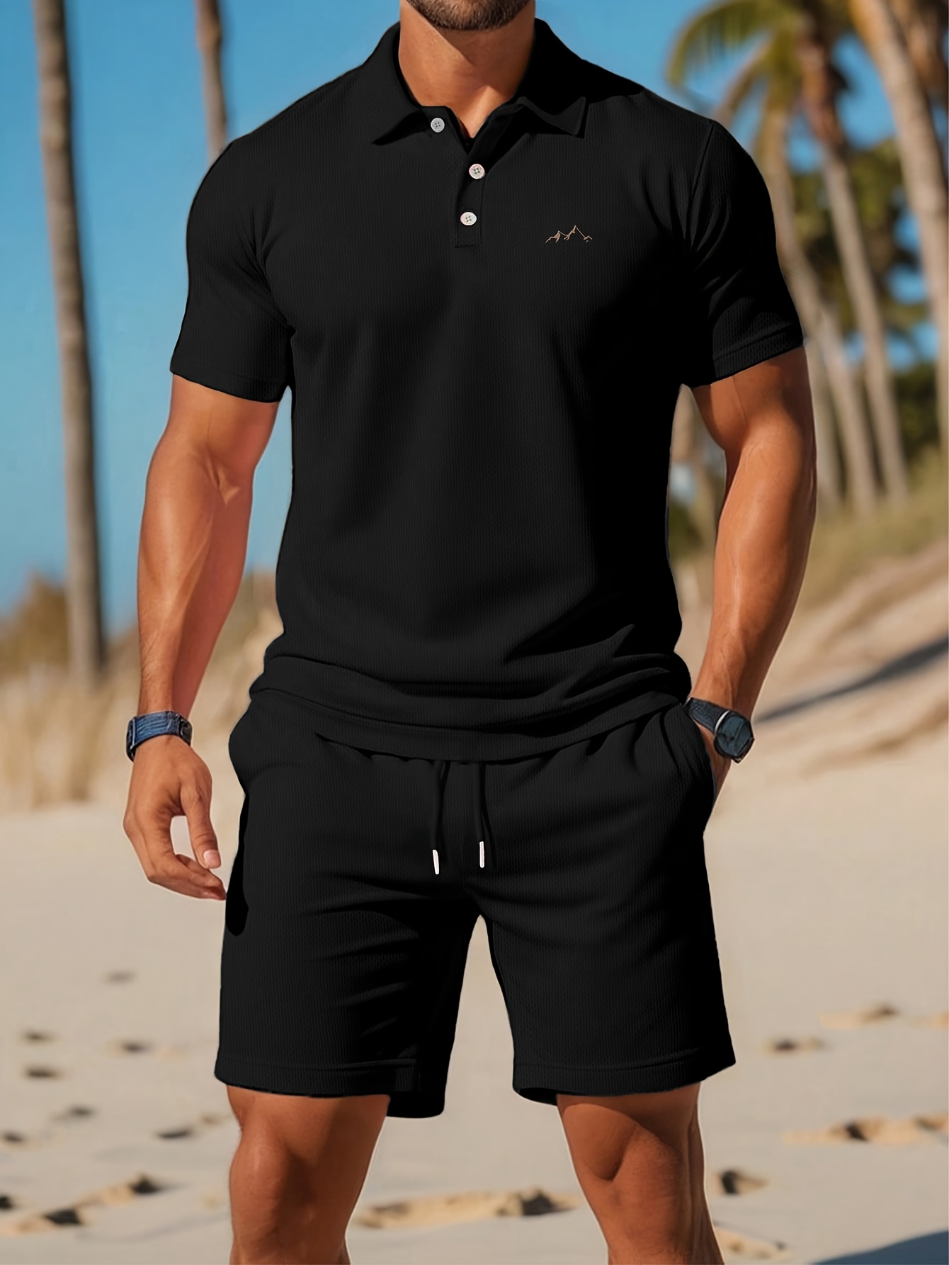 2026年夏メンズポロセット - 3Dプリント柄 - 通気性 - Men'S Fashion Polo のレビューと価格