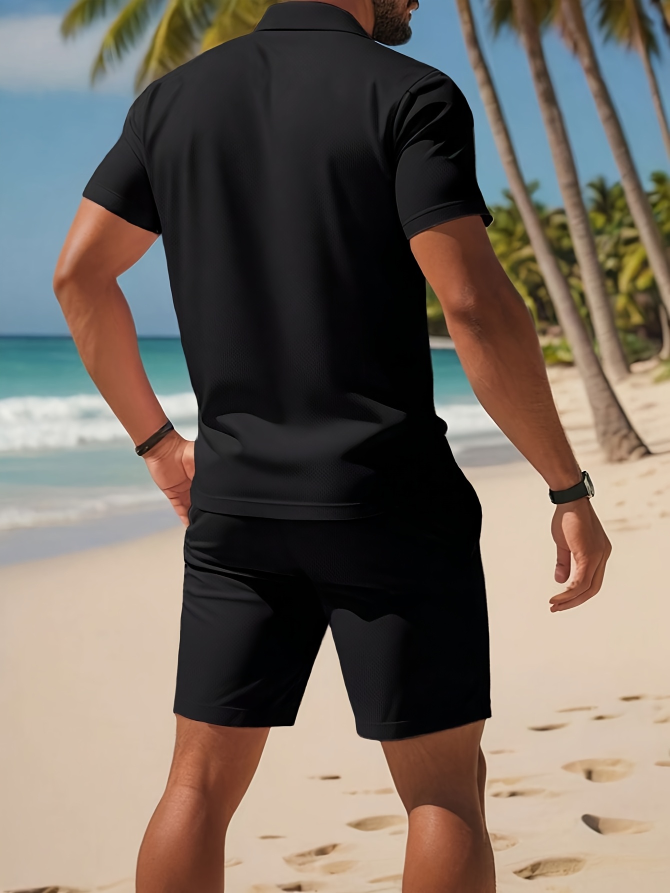 2026年夏メンズポロセット - 3Dプリント柄 - 通気性 - Men'S Fashion Polo のレビューと価格