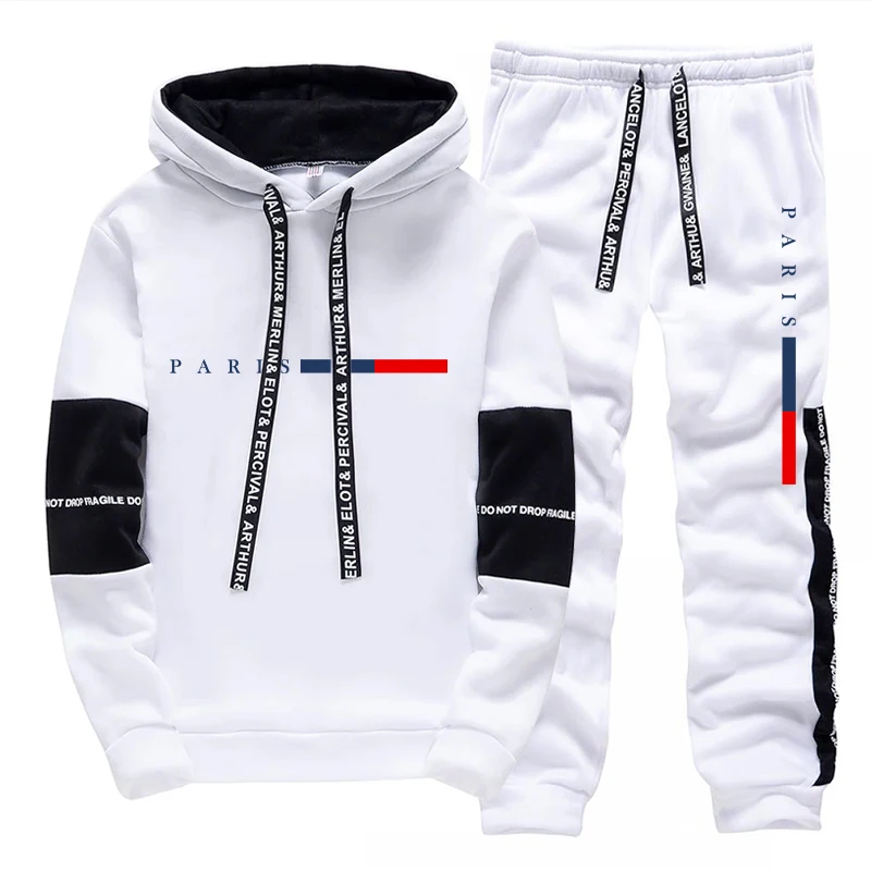 メンズセット/パーカー/パンツ パリファッション 秋冬 カジ - Men'S Fashion Hoodie のレビューと価格