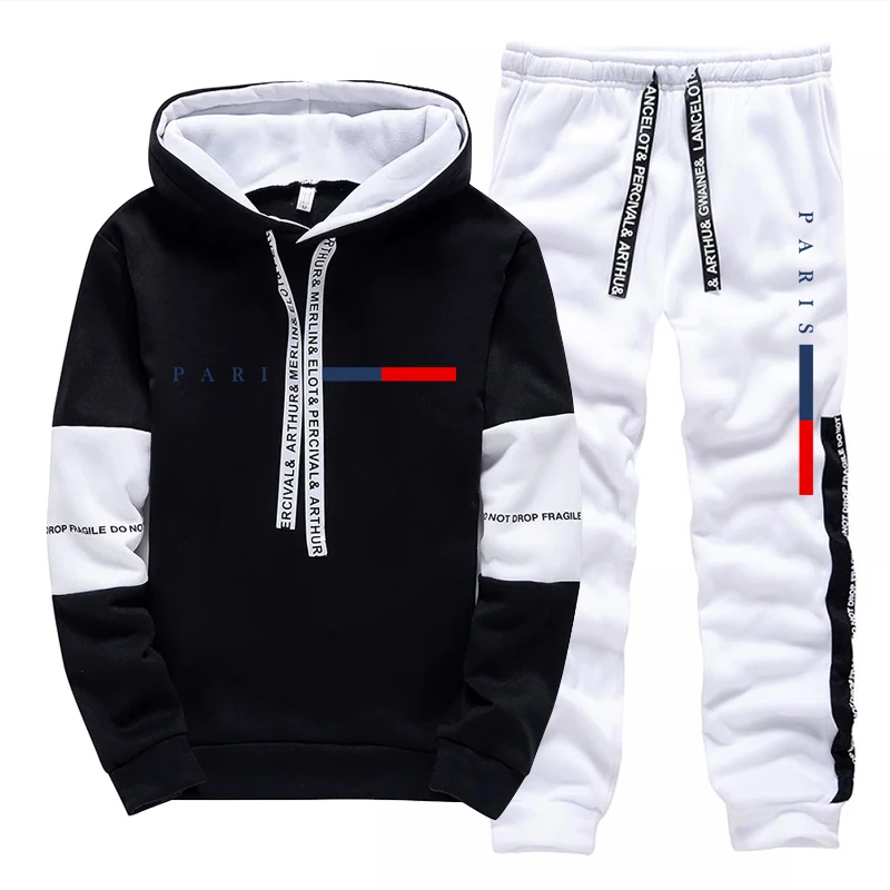 メンズセット/パーカー/パンツ パリファッション 秋冬 カジ - Men'S Fashion Hoodie のレビューと価格