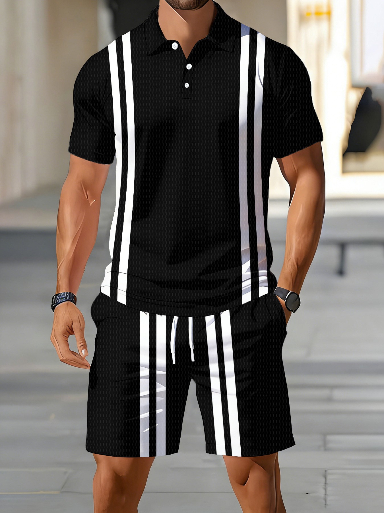 2026年夏新作デザイン アメリカンメンズ半袖ポロシャツセッ - Men'S Fashion Polo のレビューと価格