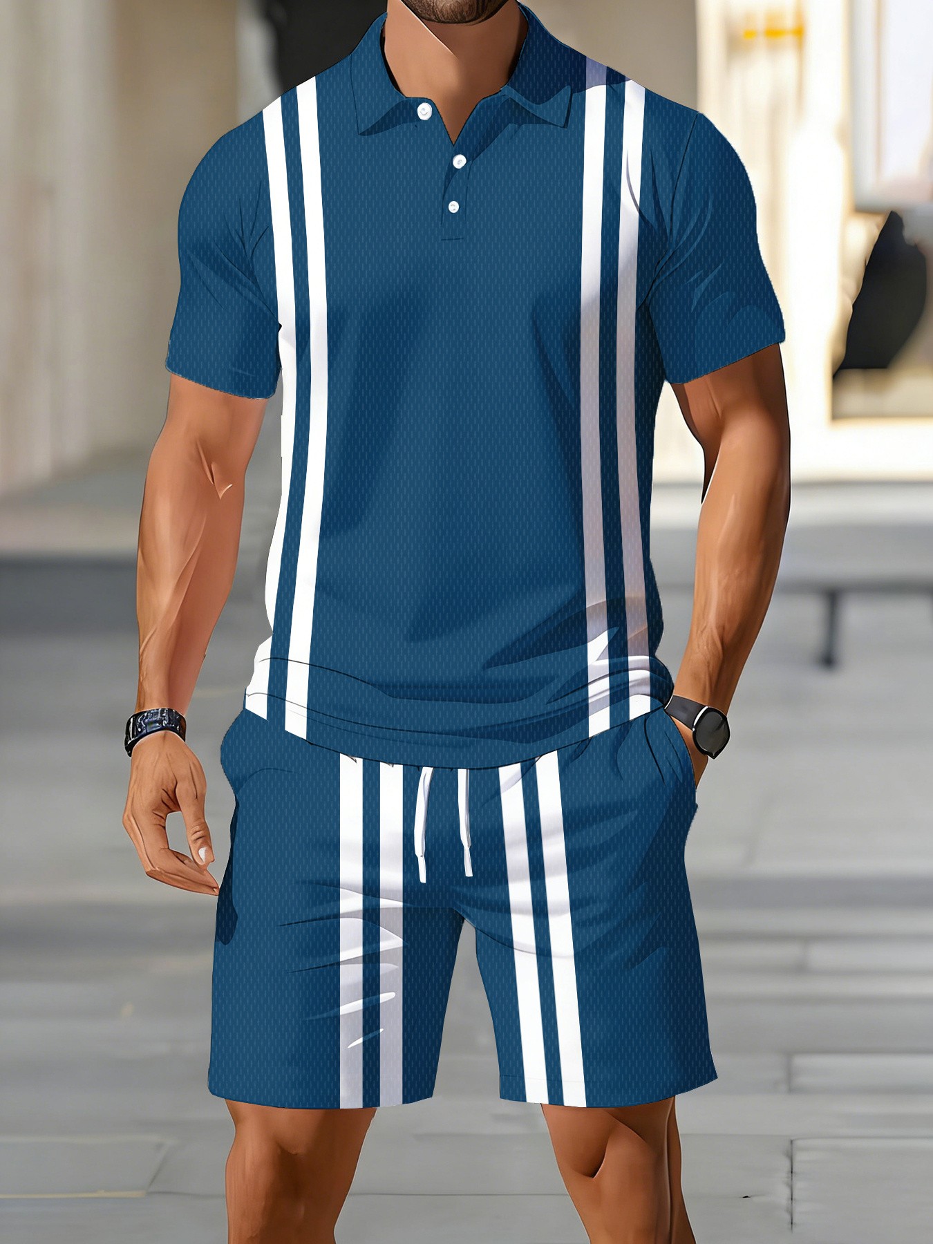 2026年夏新作デザイン アメリカンメンズ半袖ポロシャツセッ - Men'S Fashion Polo のレビューと価格