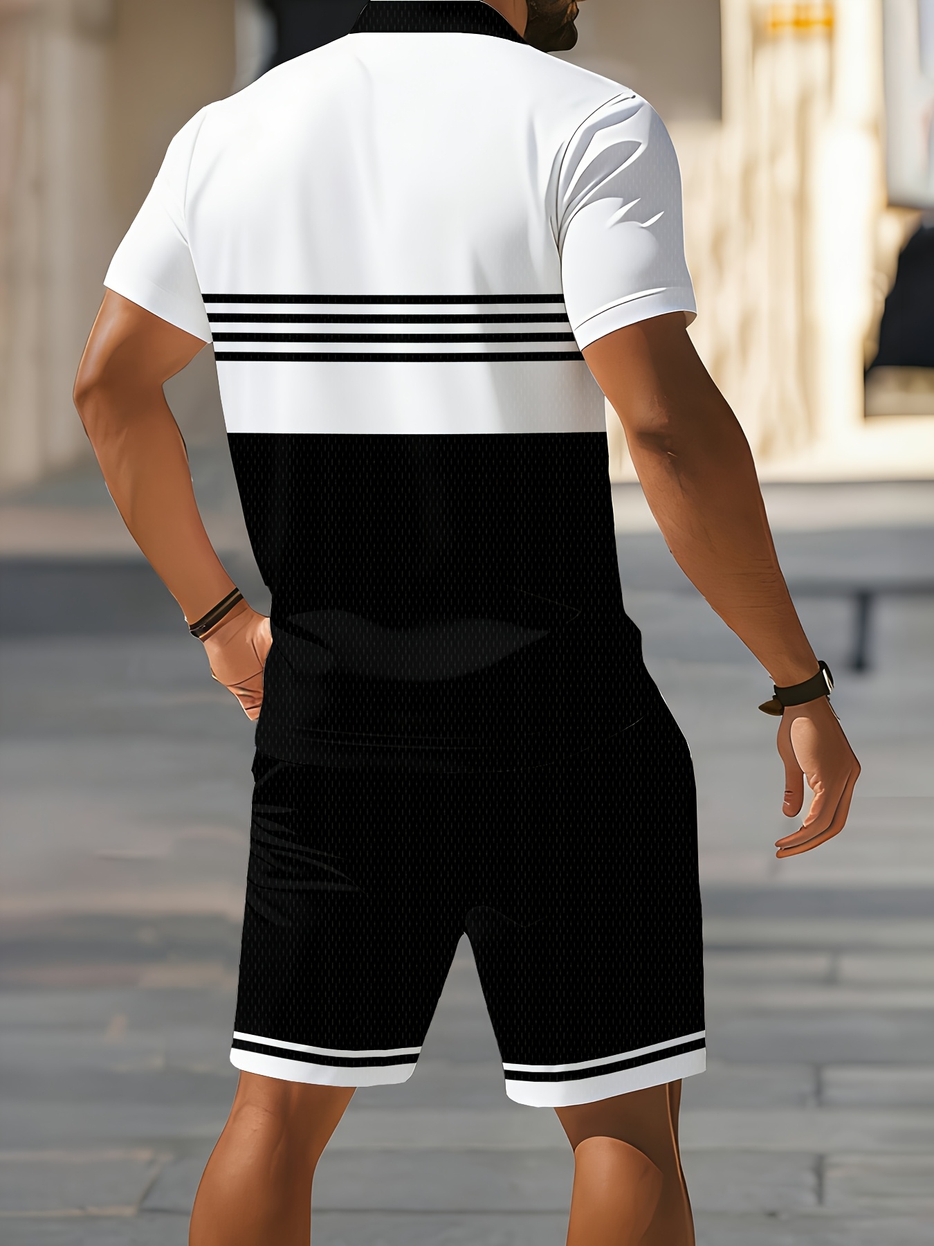 2026年夏メンズポロシャツセット - 3Dプリントデザイン - Men'S Fashion Polo のレビューと価格